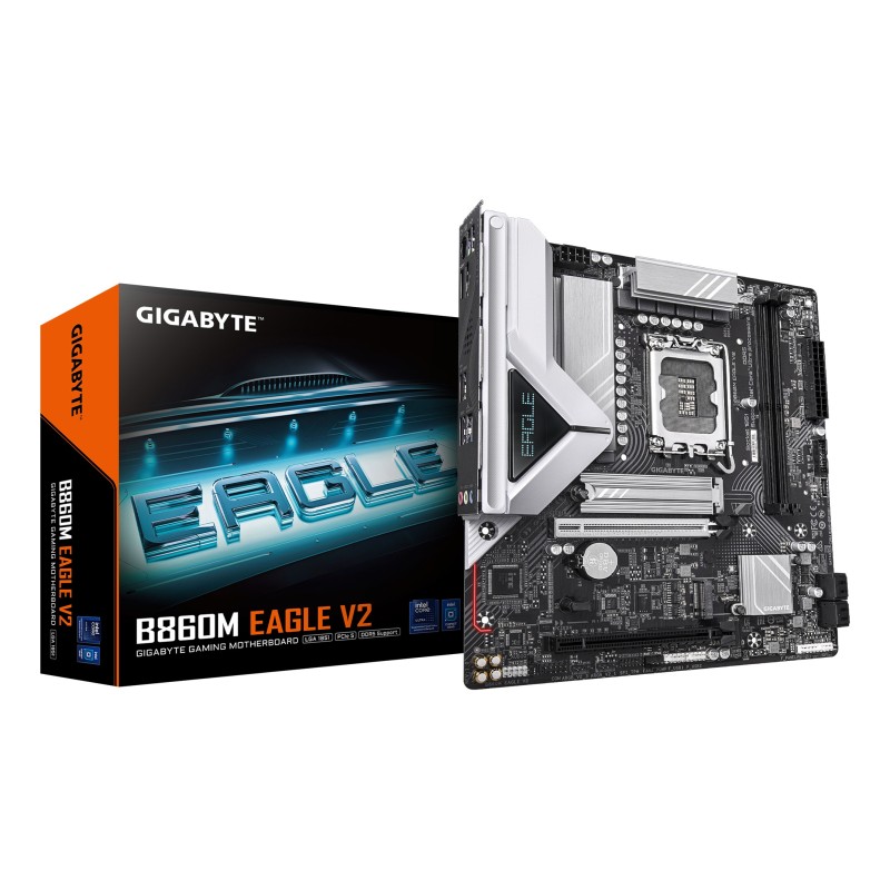 GIGABYTE B860M EAGLE V2 материнская плата Intel B860 LGA 1851 (Socket V1) Микро ATX