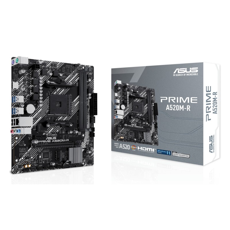 ASUS PRIME A520M-R AMD A520 Разъем AM4 Микро ATX