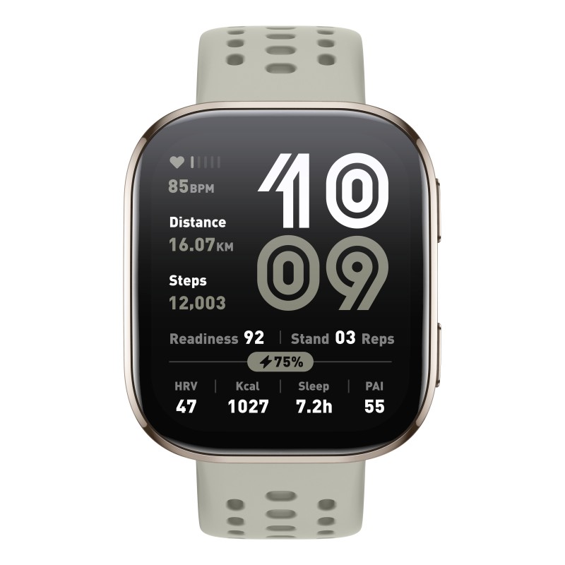 Amazfit Bip 6 Stone 5 cm (1.97") AMOLED Digitāls 390 x 450 pikseļi Skārienjūtīgais ekrāns Zelts GPS