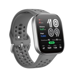 Amazfit Bip 6 Charcoal 5 cm (1.97") AMOLED Digitāls 390 x 450 pikseļi Skārienjūtīgais ekrāns Sudrabs GPS