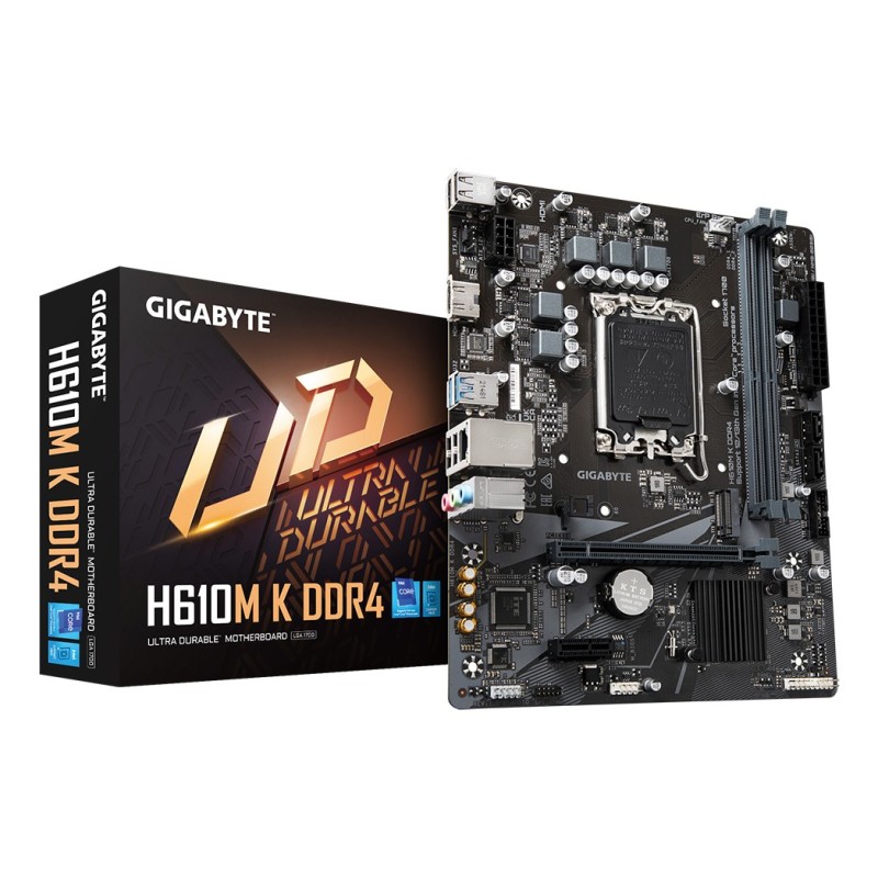 GIGABYTE H610M K DDR4 материнская плата Intel H610 Express LGA 1700 Микро ATX