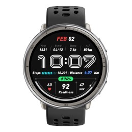 Amazfit W2433EU1N Viedpulkstenis un sporta pulkstenis 3,35 cm (1.32") AMOLED Digitāls 466 x 466 pikseļi Skārienjūtīgais ekrāns
