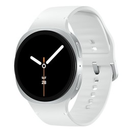 Samsung Galaxy Watch 8 3,81 cm (1.5") AMOLED 44 mm Digitāls 480 x 480 pikseļi Skārienjūtīgais ekrāns Sudrabs Wi-Fi GPS