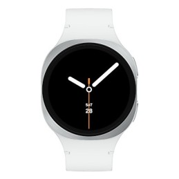 Samsung Galaxy Watch 8 3,3 cm (1.3") AMOLED 40 mm Цифровой 438 x 438 пикселей Сенсорный экран 4G Серебристый Wi-Fi GPS