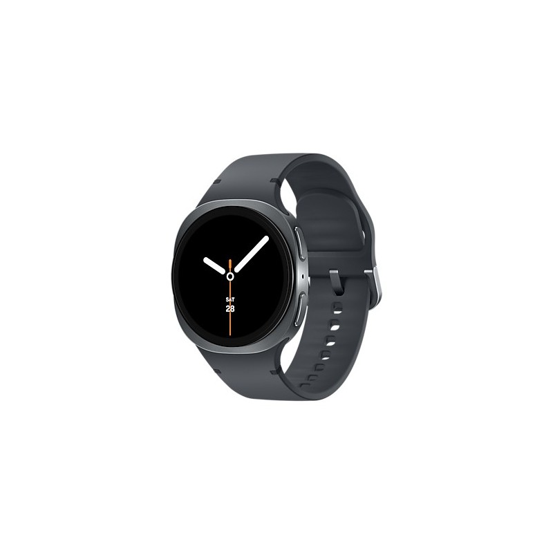 Samsung Galaxy Watch 8 3,3 cm (1.3") AMOLED 40 mm Digitāls 438 x 438 pikseļi Skārienjūtīgais ekrāns 4G Grafīts Wi-Fi GPS