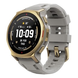 Amazfit T-rex 3 Pro 3,35 cm (1.32") AMOLED 44 mm Digitāls 466 x 466 pikseļi Skārienjūtīgais ekrāns Zelts Wi-Fi GPS