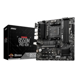 MSI B550M PRO-VDH mātes plate AMD B550 Ligzda AM4 mikro ATX