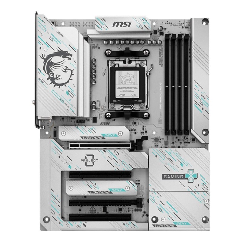 MSI B850 GAMING PLUS WIFI PZ mātes plate AMD B850 AM5 pieslēgvieta ATX