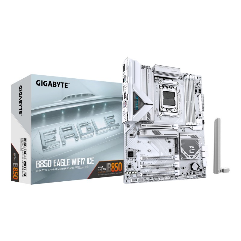 GIGABYTE B850 EAGLE WIFI7 ICE AMD B850 AM5 pieslēgvieta ATX