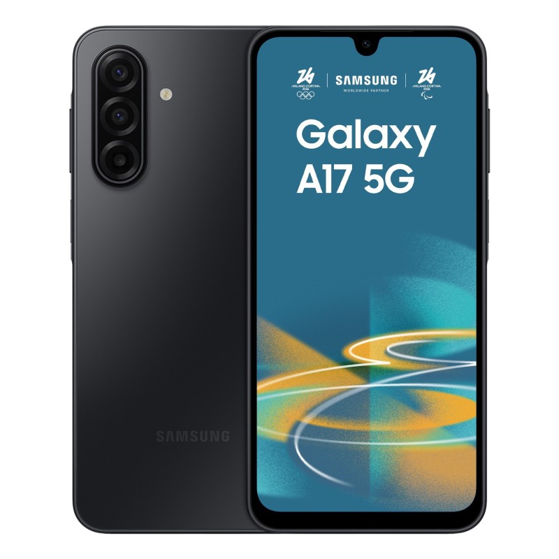 Samsung Galaxy A17 5G 17 cm (6.7") Hibrīda duālā SIM Android 15 USB Veids-C 4 GB 128 GB 5000 mAh Melns
