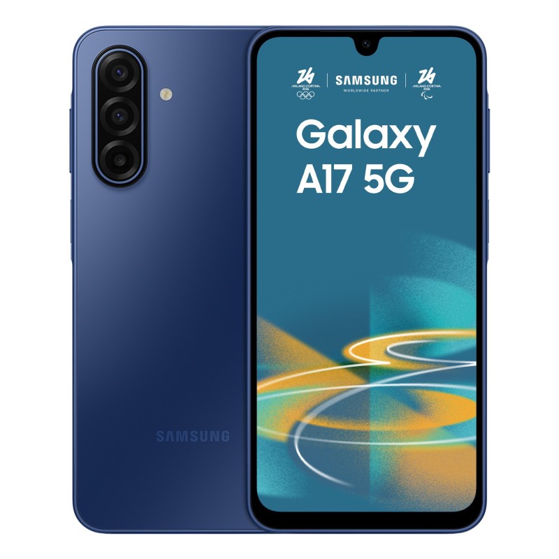 Samsung Galaxy A17 5G 17 cm (6.7") Hibrīda duālā SIM Android 15 USB Veids-C 4 GB 128 GB 5000 mAh Zils