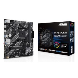 ASUS PRIME B550M-K ARGB AMD B550 Ligzda AM4 mikro ATX