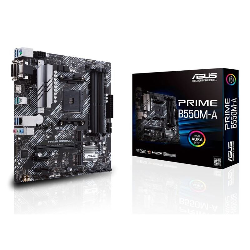 ASUS PRIME B550M-A AMD B550 Ligzda AM4 mikro ATX