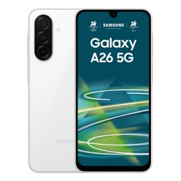 Samsung Galaxy A26 17 cm (6.7") Hibrīda duālā SIM Android 15 5G USB Veids-C 6 GB 128 GB 5000 mAh Balts
