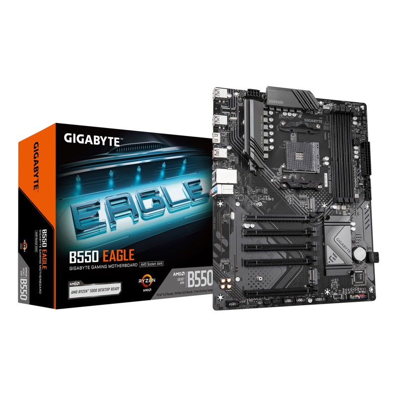 GIGABYTE B550 EAGLE mātes plate AMD B550 Ligzda AM4 ATX