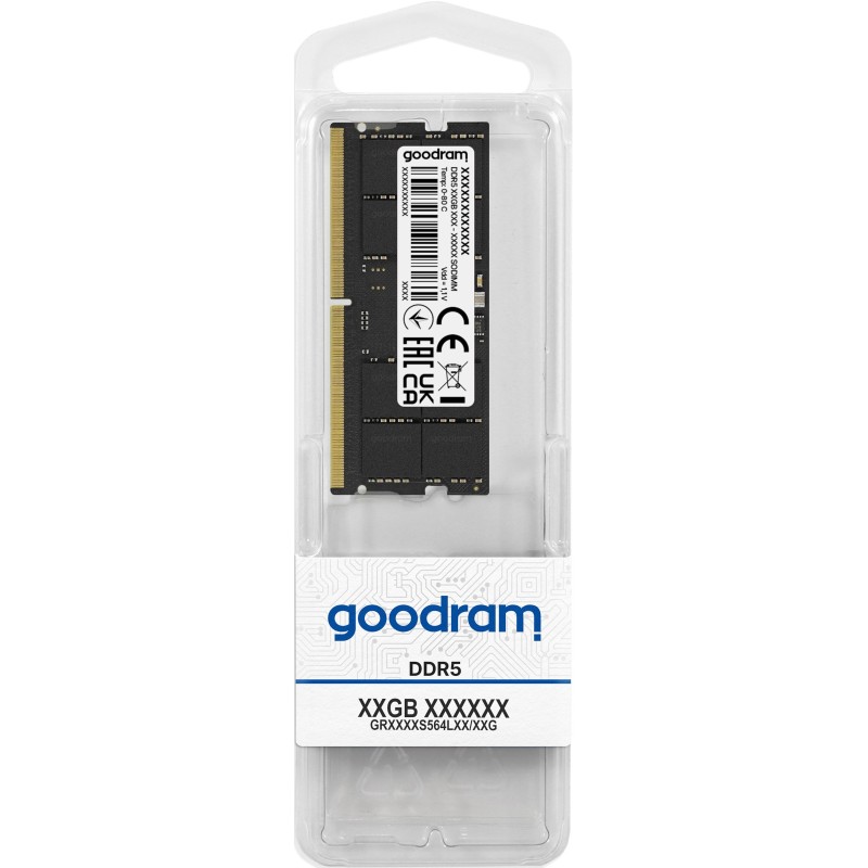 Goodram 16GB DDR5 5600MHz CL40 SR SODIMM atmiņas modulis 1 x 16 GB 262-pin SO-DIMM