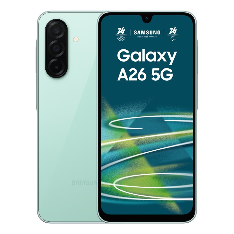 Samsung Galaxy A26 17 cm (6.7") Гибридный слот для двух SIM-карт Android 15 5G USB Type-C 8 GB 256 GB 5000 mAh Мятный цвет