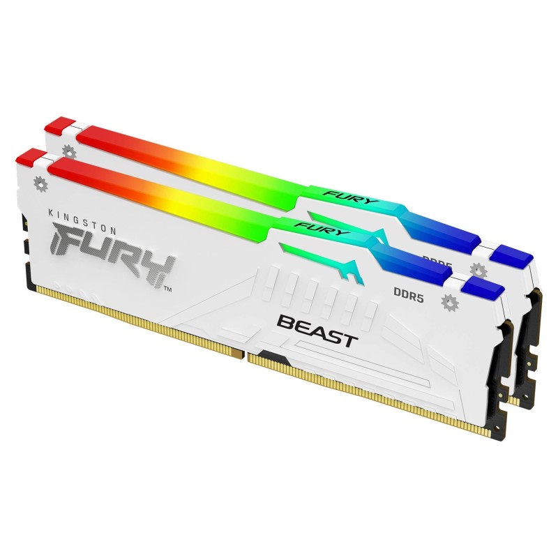 Kingston Technology FURY Beast RGB atmiņas modulis 32 GB 2 x 16 GB DDR5 6000 MT s 288-pin DIMM