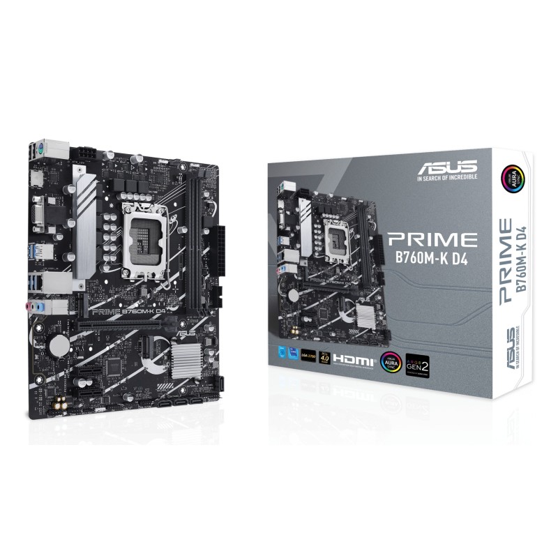 ASUS PRIME B760M-K D4 Intel B760 LGA 1700 Микро ATX