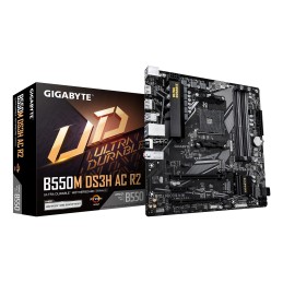 GIGABYTE B550M DS3H AC R2 mātes plate AMD B550 Ligzda AM4 mikro ATX