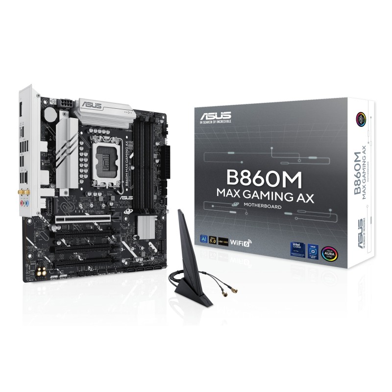ASUS B860M MAX GAMING AX Intel B860 LGA 1851 (Socket V1) mikro ATX