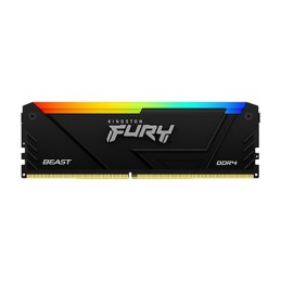 Kingston Technology FURY Beast RGB atmiņas modulis 64 GB 4 x 16 GB DDR4 3200 MT s 288-pin DIMM