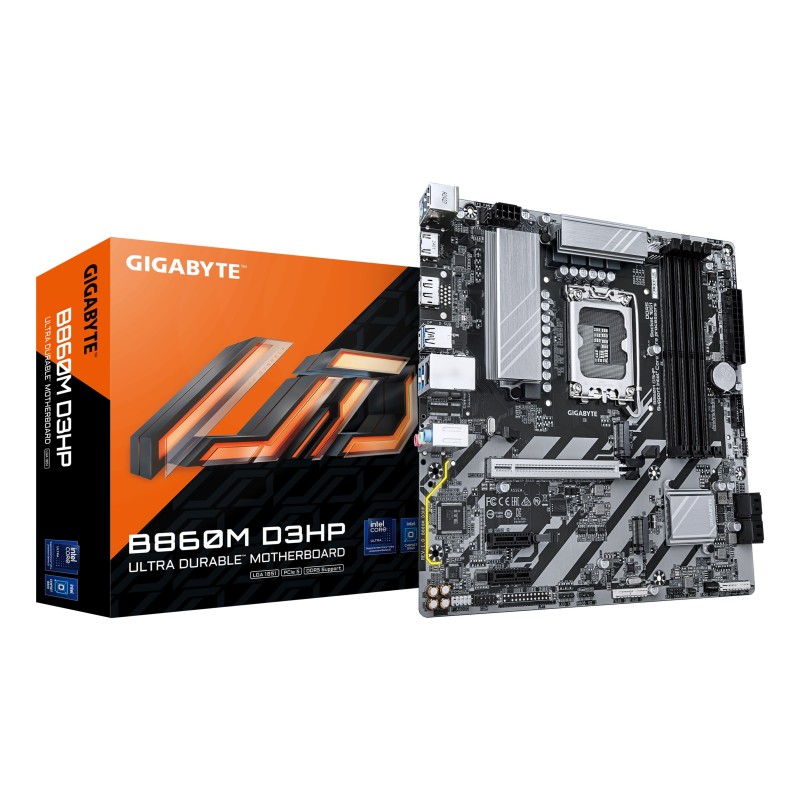 GIGABYTE B860M D3HP материнская плата Intel B860 LGA 1851 (Socket V1) Микро ATX