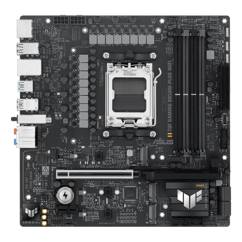 ASUS TUF GAMING B850M-PLUS WIFI AMD B850 Socket AM5 Микро ATX
