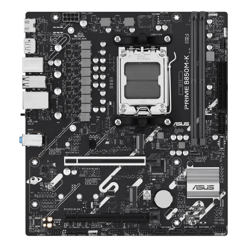 ASUS PRIME B850M-K AMD B850 AM5 pieslēgvieta mikro ATX
