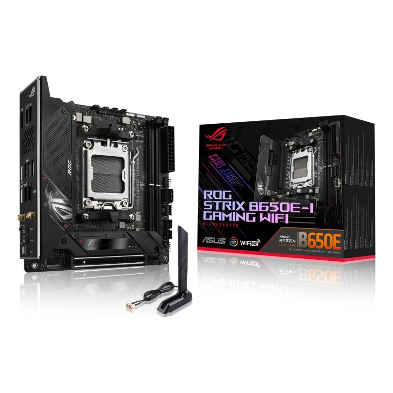 ASUS ROG STRIX B650E-I GAMING WIFI AMD B650 AM5 pieslēgvieta mini ITX