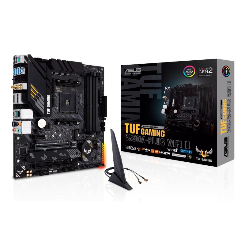 ASUS TUF GAMING B550M-PLUS WIFI II AMD B550 Ligzda AM4 mikro ATX
