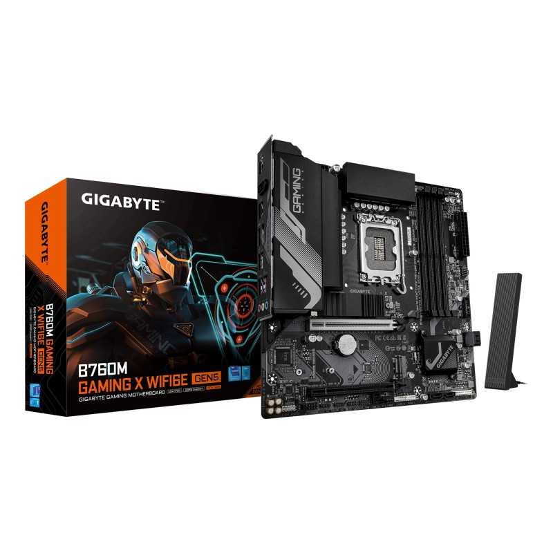 GIGABYTE B760M GAMING X WIFI6E GEN5 Intel B760 LGA 1700 Микро ATX