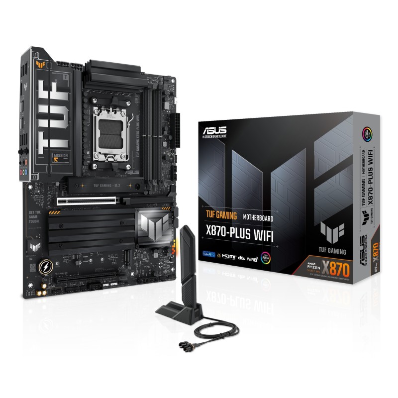 ASUS TUF GAMING X870-PLUS WIFI AMD X870 AM5 pieslēgvieta ATX