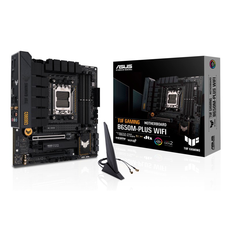 ASUS TUF GAMING B650M-PLUS WIFI AMD B650 AM5 pieslēgvieta mikro ATX