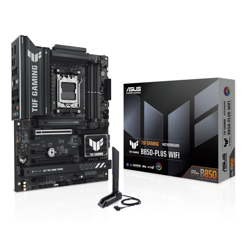 ASUS TUF GAMING B850-PLUS WIFI AMD B850 AM5 pieslēgvieta ATX