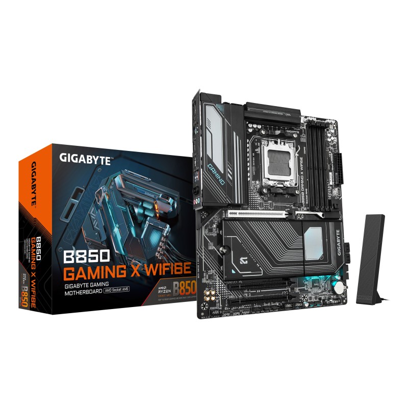 GIGABYTE B850 GAMING X WIFI6E mātes plate AMD B850 AM5 pieslēgvieta ATX