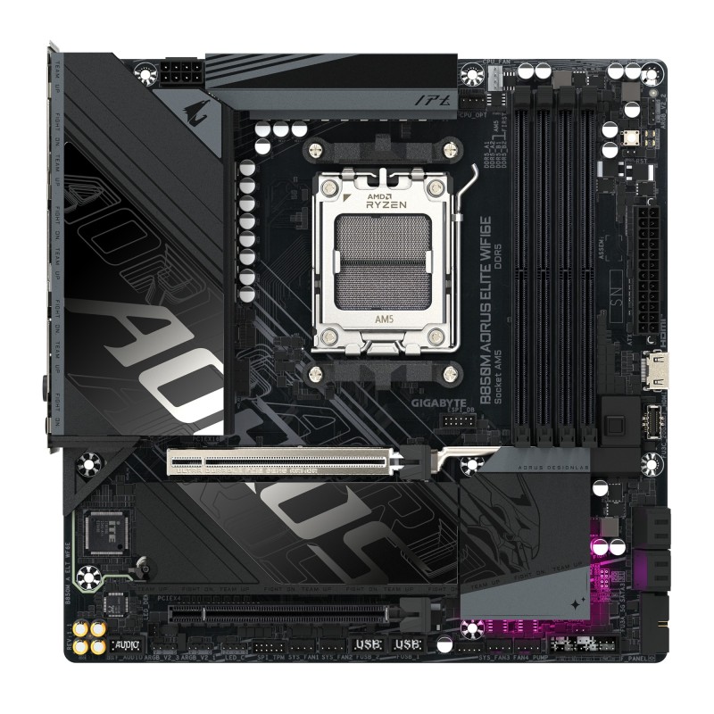 GIGABYTE B850M AORUS ELITE WIFI6E (rev. 1.1) AMD B850 Socket AM5 Микро ATX