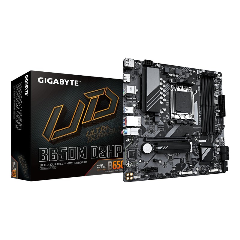 GIGABYTE B650M D3HP mātes plate AMD B650 AM5 pieslēgvieta mikro ATX