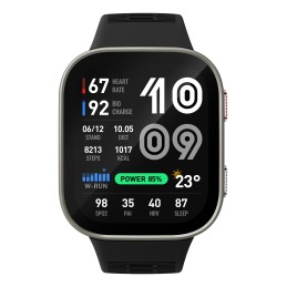 Amazfit Bip Max 5,26 cm (2.07") AMOLED Digitāls 432 x 514 pikseļi Skārienjūtīgais ekrāns Sudrabs Wi-Fi GPS