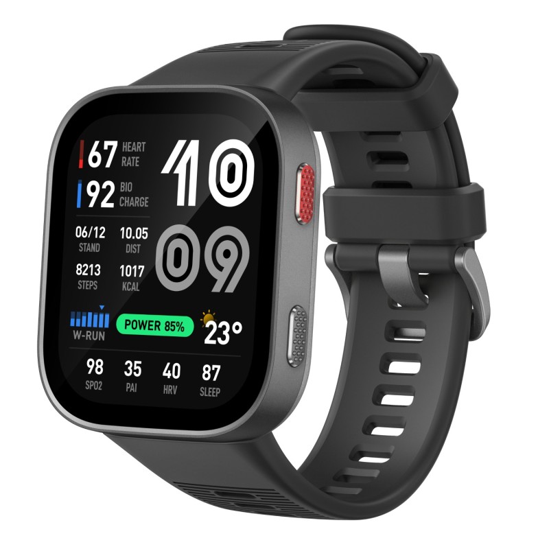 Amazfit Bip Max 5,26 cm (2.07") AMOLED Digitāls 432 x 514 pikseļi Skārienjūtīgais ekrāns Pelēks GPS
