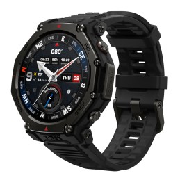 Amazfit T-rex 3 Pro 3,35 cm (1.32") AMOLED 44 mm Digitāls 466 x 466 pikseļi Skārienjūtīgais ekrāns Melns Wi-Fi GPS