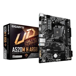 GIGABYTE A520M H ARGB материнская плата AMD A520 Разъем AM4 Микро ATX