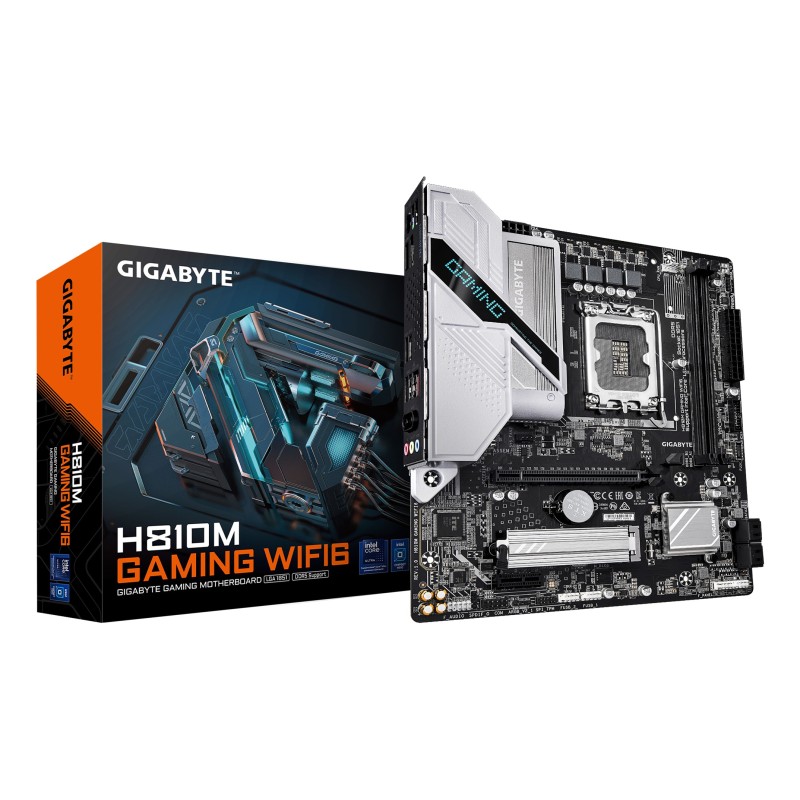 GIGABYTE H810M GAMING WIFI6 материнская плата Intel H810 LGA 1851 (Socket V1) Микро ATX