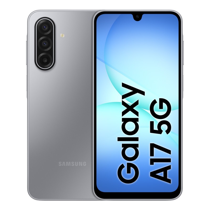 Samsung Galaxy A17 5G 17 cm (6.7") Divas SIM kartes Android 15 USB Veids-C 4 GB 128 GB 5000 mAh Pelēks