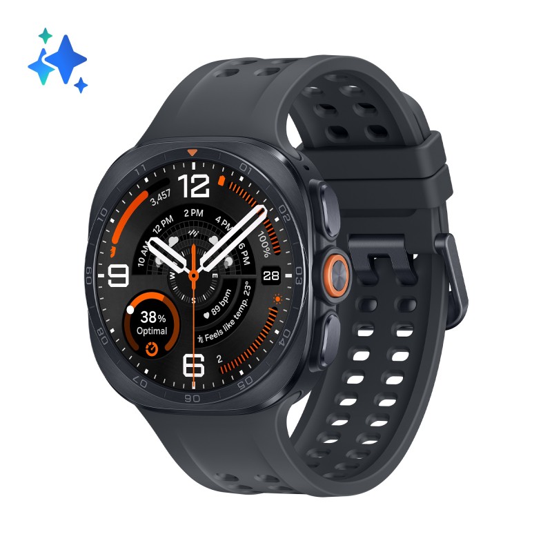 Samsung Galaxy Watch Ultra2 3,81 cm (1.5") AMOLED 47 mm Digitāls 498 x 498 pikseļi Skārienjūtīgais ekrāns 4G Pelēks Wi-Fi GPS