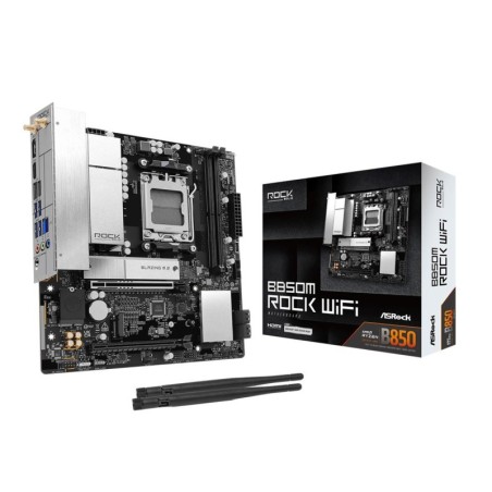 Mainboard|ASROCK|AMD B850|Socket AM5|micro ATX|RAM DDR5-SDRAM|2xSlots|Wi-Fi Yes|Bluetooth