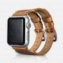 iCarer Apple Watchband 38 mm Classic Series Double Buckle Cuff Genuine Leather Brown