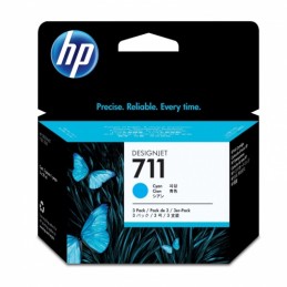 HP Ink No.711 Cyan tri-pack...