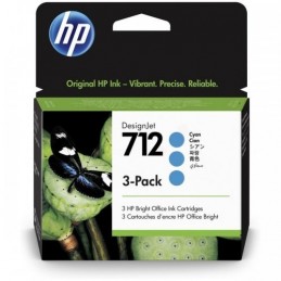 HP Ink No.712 Cyan tri-pack...