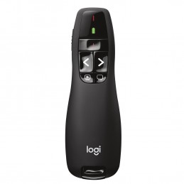 Logitech R400 multimediju prezentētājs RF Melns